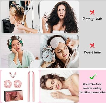 Upgraded Heatless Hair Curler, with Gift Box, Velvet Heatless Curls Headband ​- No Smell, Hair ... | Amazon (US)