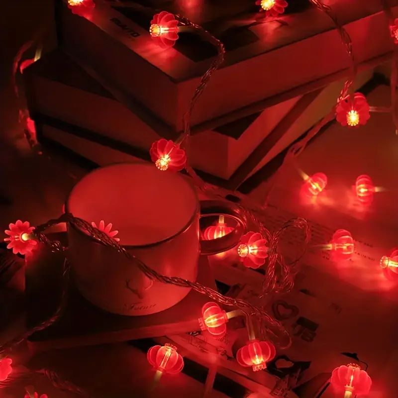 Led String Lights, Chinese New Year Atmosphere Decoration, 40 LED Lantern String Lights, Home Par... | Temu Affiliate Program