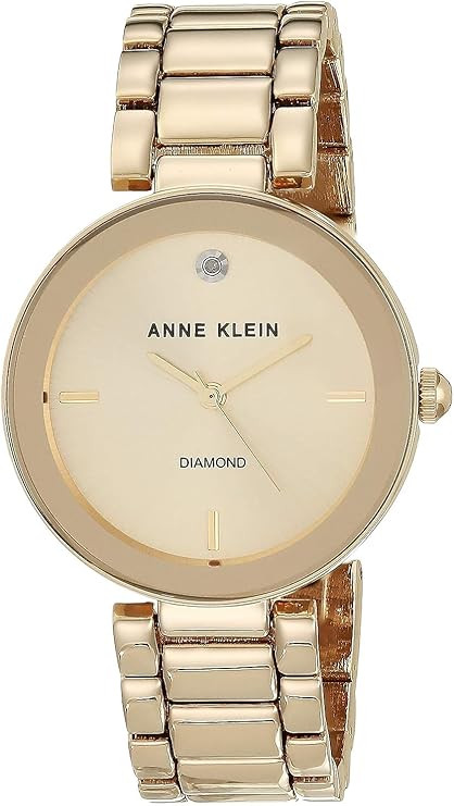 Anne Klein Women's Genuine Diamond Dial Bracelet Watch | Amazon (US)