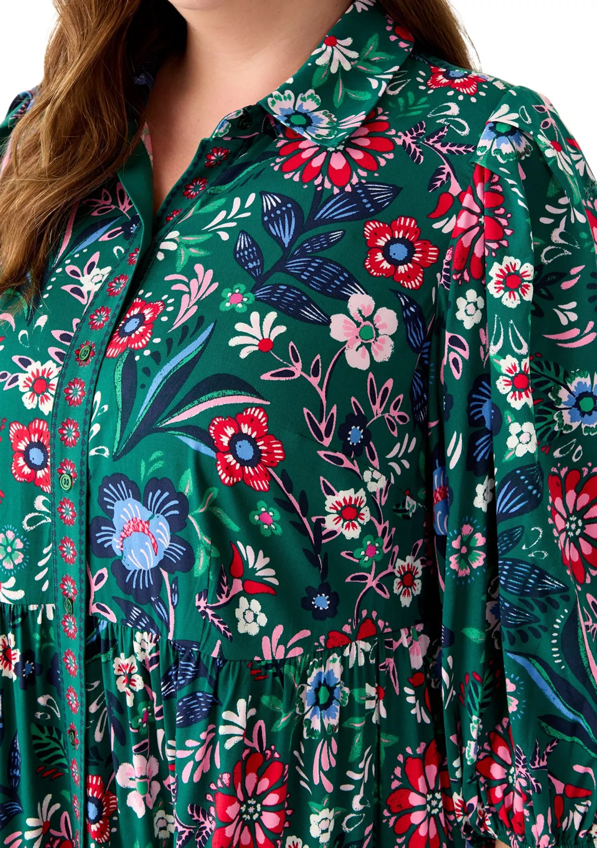 Plus Size Printed Maxi Dress | Belk