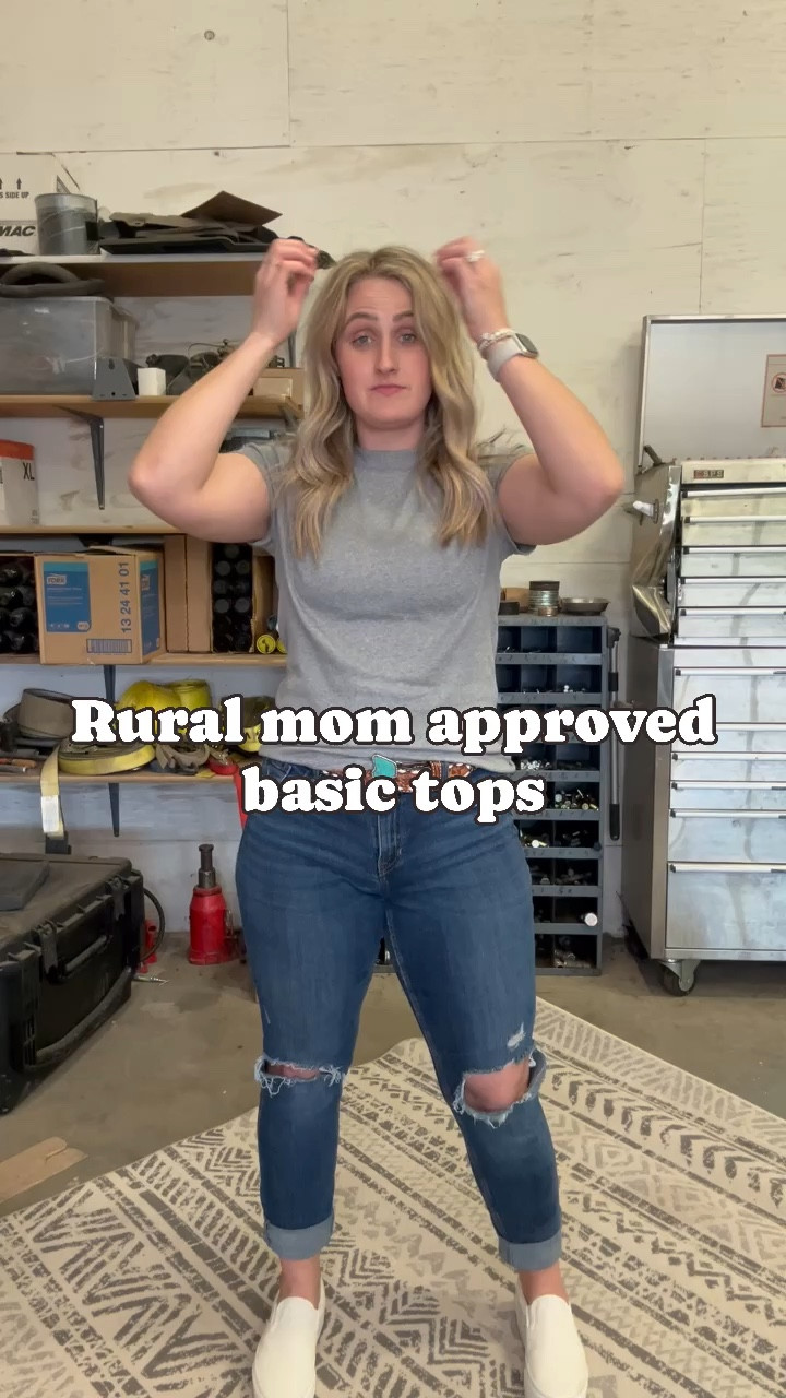 Rib knit basic tops you must have on the farm. So many colors for everyday wear 
Wearing a large 

#LTKxTarget #LTKsalealert #LTKmidsize