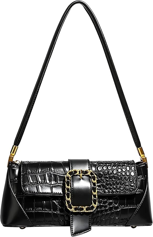 FONETTOS Retro French Clutch Handbag, Small Shoulder Bag for Women 90s Classic Purse Bag | Amazon (US)