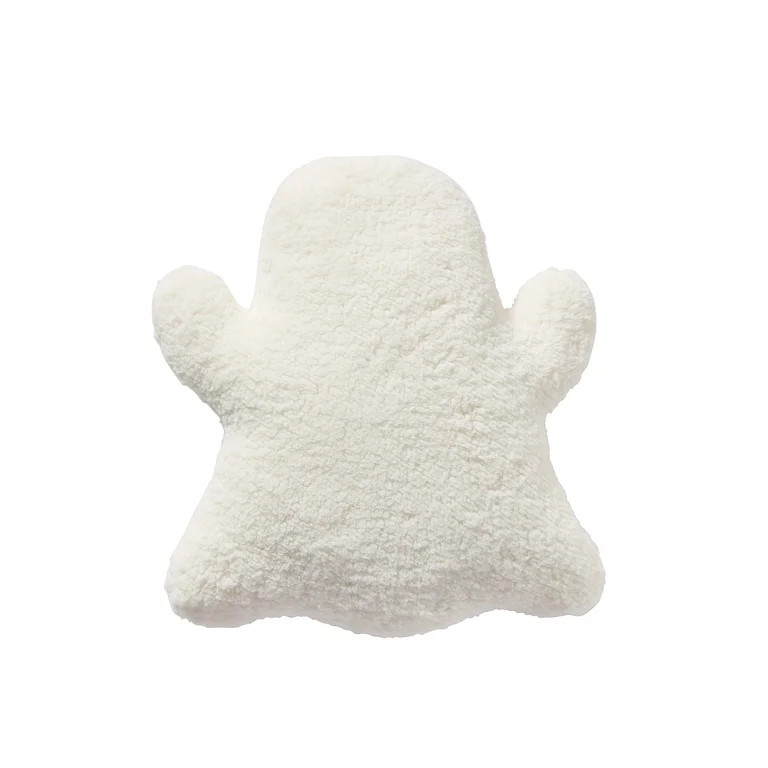 My Texas House Halloween Ivory Ghost Shaped Decorative Pillow, 16" x 14" | Walmart (US)