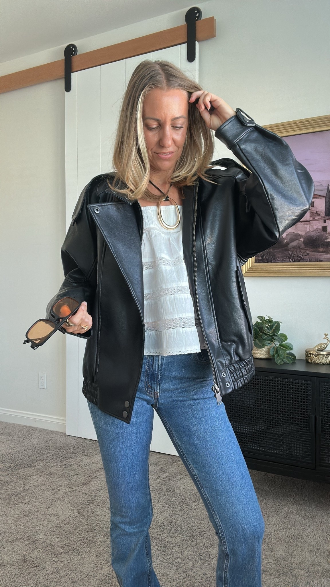 Abercrombie denim 30-50% off + extra 15% off code DENIMAFF Wearing size
Everything else 20% off + extra 15% off code DENIMAF

Wearing size 23 jeans
XS jacket 

#LTKStyleTip #LTKSeasonal #LTKSaleAlert