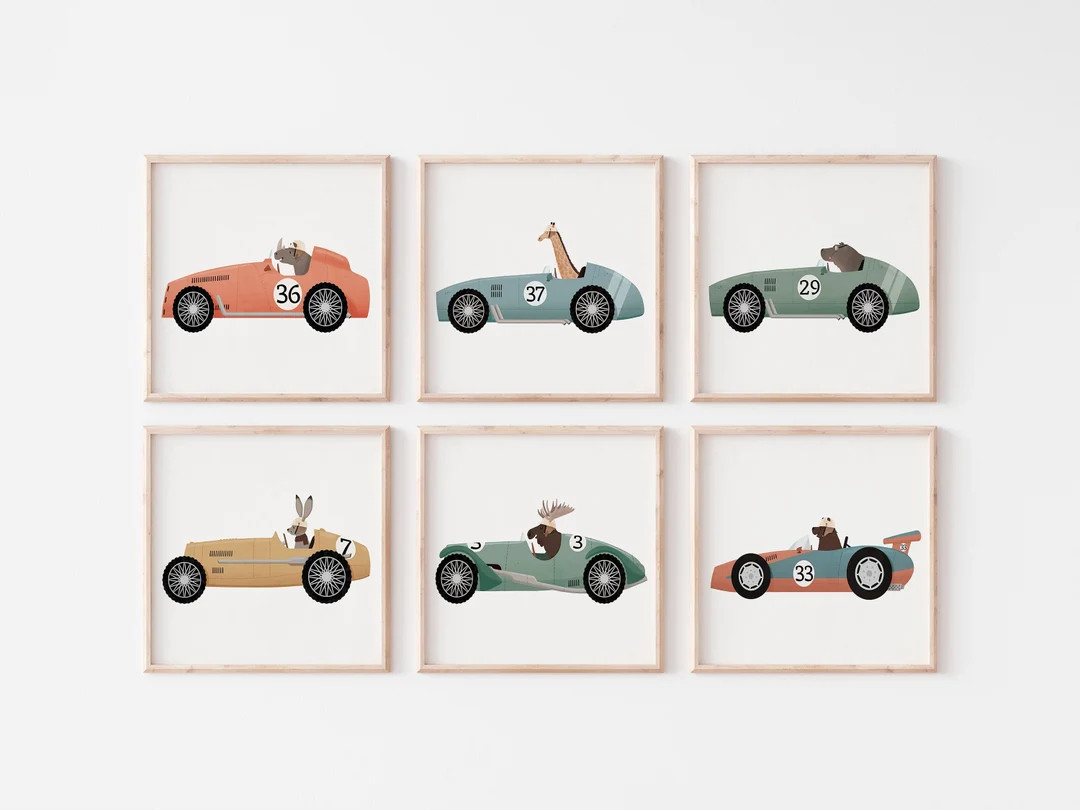 Set of Six, Prints Promotion, Nursery Set, Kids Bedroom Decor, Gender Neutral Art, Playroom Wall ... | Etsy (US)