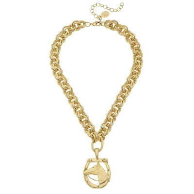 Gold Horseshoe Necklace | Susan Shaw