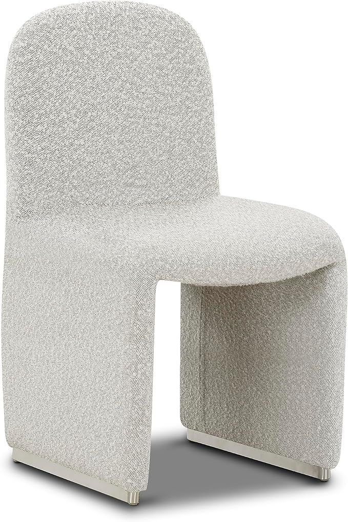 POLY & BARK Sisak Dining Chair, Black & White Boucle | Amazon (US)
