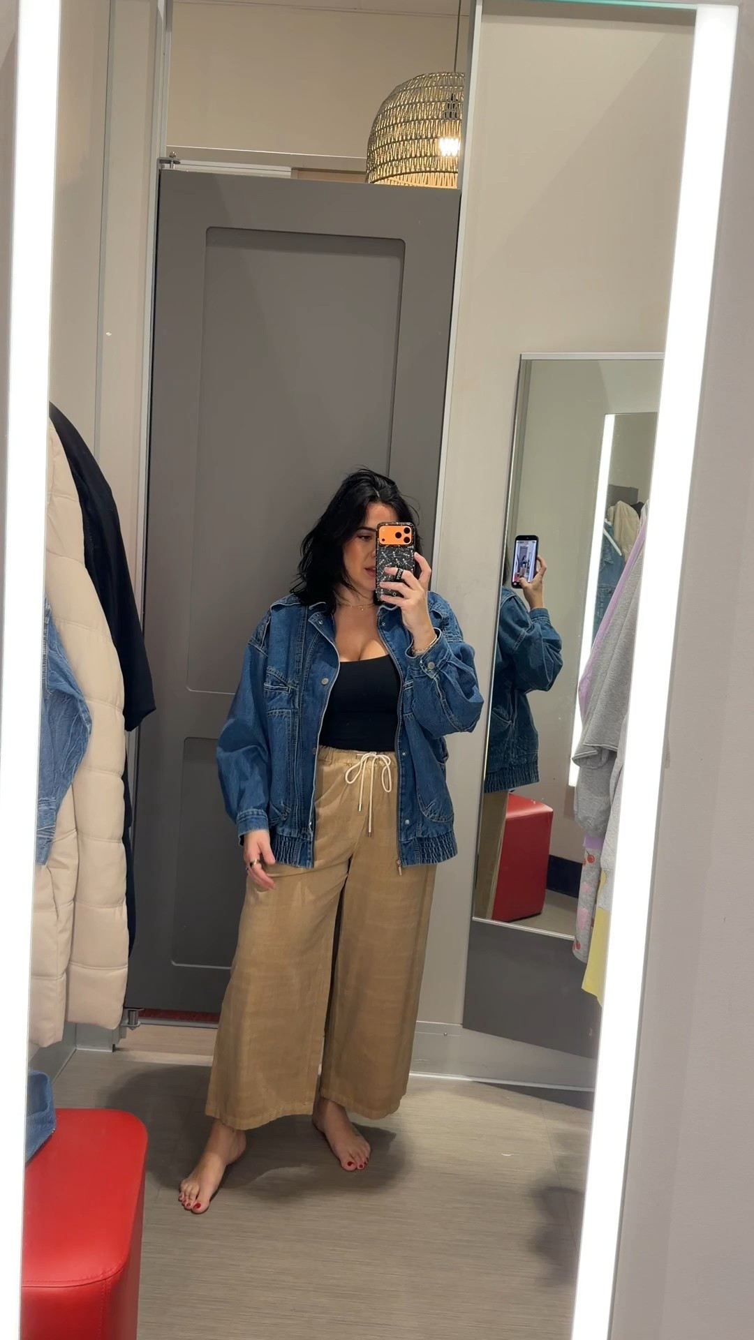 Cute little winter to spring transition outfit. Size L in all, could do M in pants. 

#LTKMidsize #LTKootd #LTKmomlife