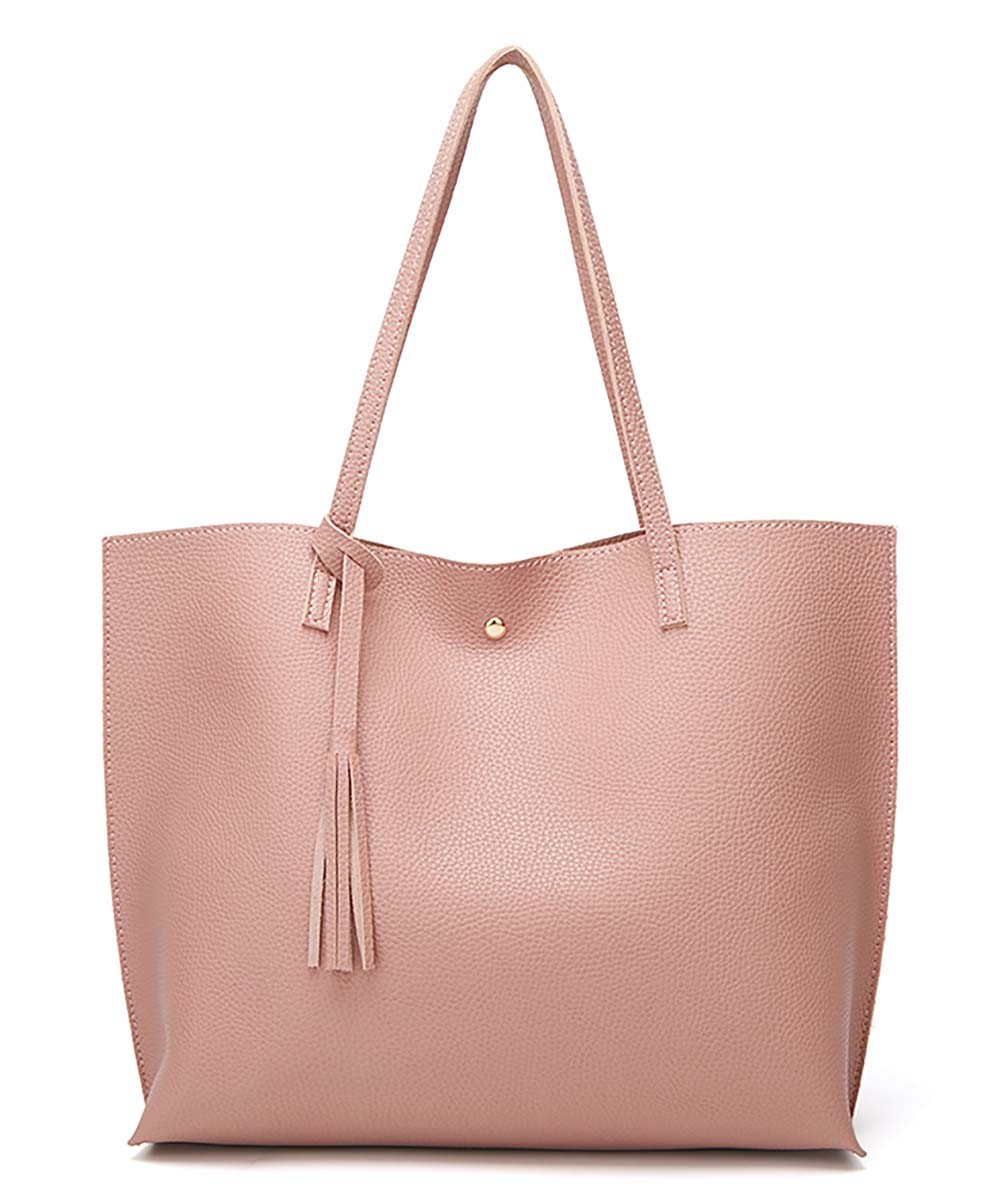 Angedanlia Women's Totebags Pink - Pink Tassel-Detail Tote | Zulily