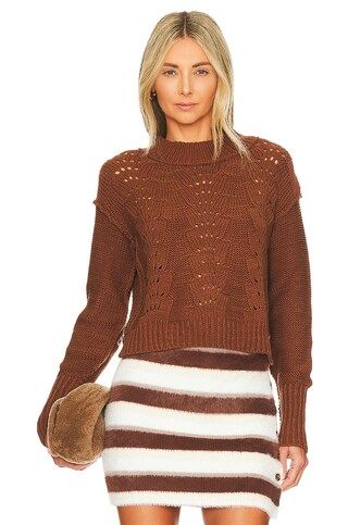 Free People Bell Song Pullover in Chocolate Swirl from Revolve.com | Revolve Clothing (Global)