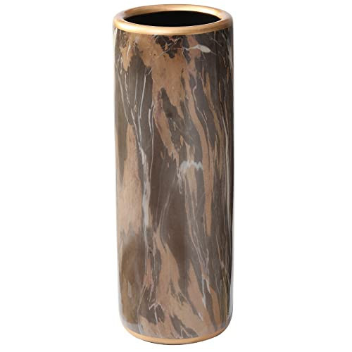 HOZUSO Marble Pattern Umbrella Stand Umbrella Contemporary Bucket Umbrella Rack Barrel Floor Vase Modern Style for Storing Canes Walking Sticks for Entryway Porch Indoor 24‘’High | Amazon (US)