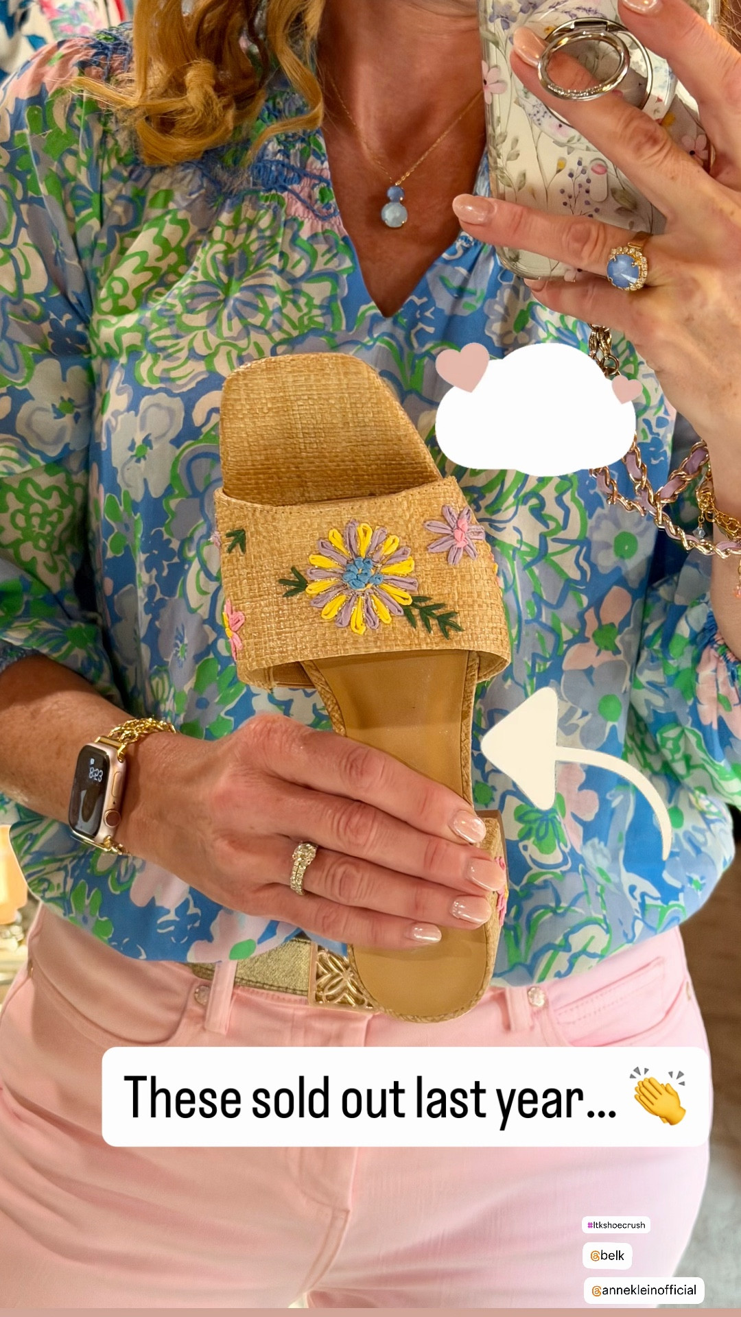 Sandals 

My favorite spring sandals are back and on SALE 👏

I wore these nonstop last year—so comfortable and the perfect statement sandal ✨

Now marked down to $66.50 (such a good deal!)

Also available in a beautiful blue raffia too! Linked the shoes in several places in case size is hard to find. 

Outfit linked 
All jewelry from thesparkledshell.com 
Use my code:lillylover10

spring sandals
Spring shoes 
summer sandal 
floral sandal 
neutral summer shoes
comfortable sandals
woven sandals
casual spring outfit
everyday outfit idea

#springsandals #summerstyle #casualoutfit #everydaystyle #outfitideas
#colorfulstyle #springfashion #summeroutfit
#over40style #midlifefashion #classicstyle #effortlessstyle
#salealert #ltkstyle #ltkfinds #ootdstyle



#LTKSeasonal #LTKOver40 #LTKSaleAlert