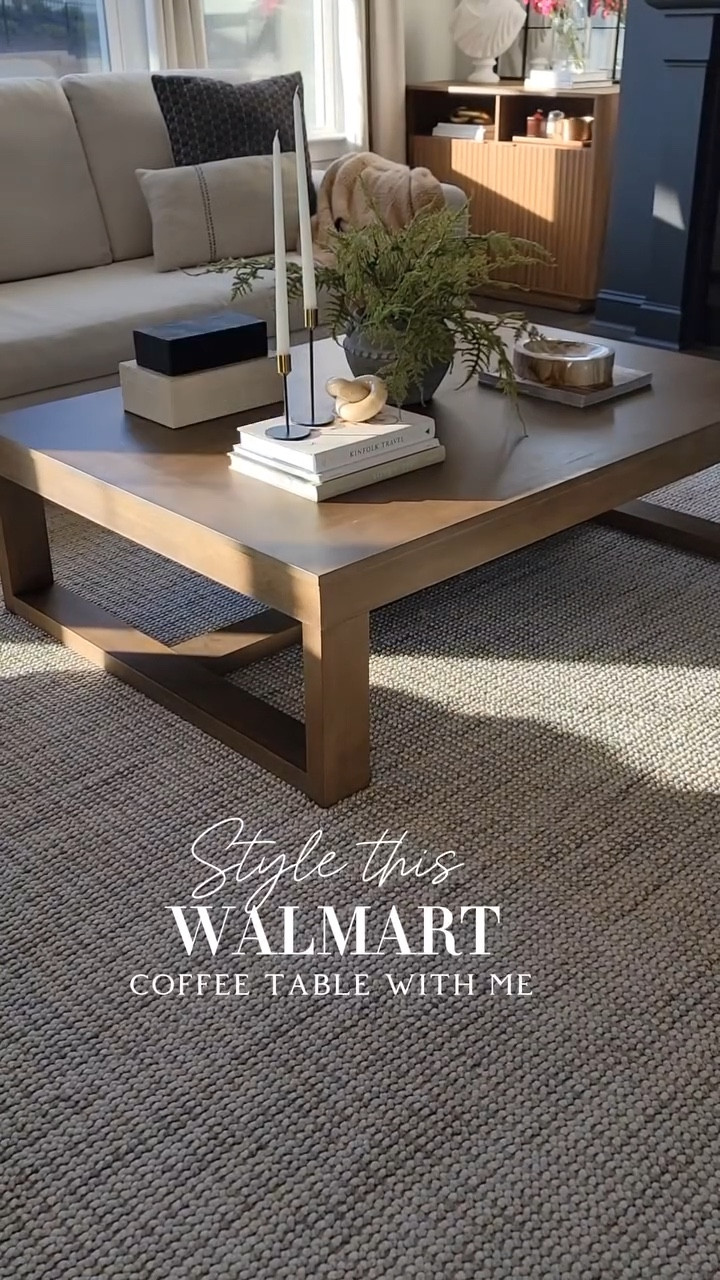 This elegant Coffee Table is from @walmart ! Lux for less finds. Comment "coffee" and I will send you the link to your DM. ✨️🤎🤍

#walmartfinds #homedecoronabuget #coffeetablestyling #walmartcreator #walmartdeals #homedecortips #luxforless