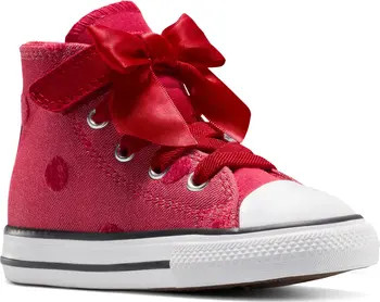 Kids' Chuck Taylor All Star Bow Easy On Canvas High Top Sneaker | Nordstrom