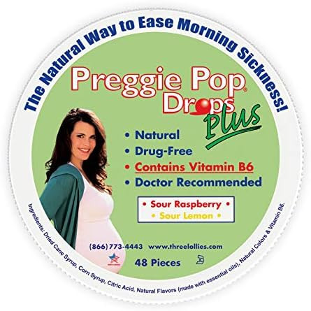 Preggie Pop Drops Plus w/Vitamin B6, Morning Sickness Relief, 48 Count | Amazon (US)