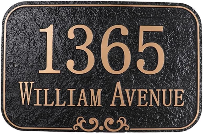 Handcrafted Address Plaque - House Sign Number Wall Plaque Personalized House Sign for House, Apa... | Walmart (US)