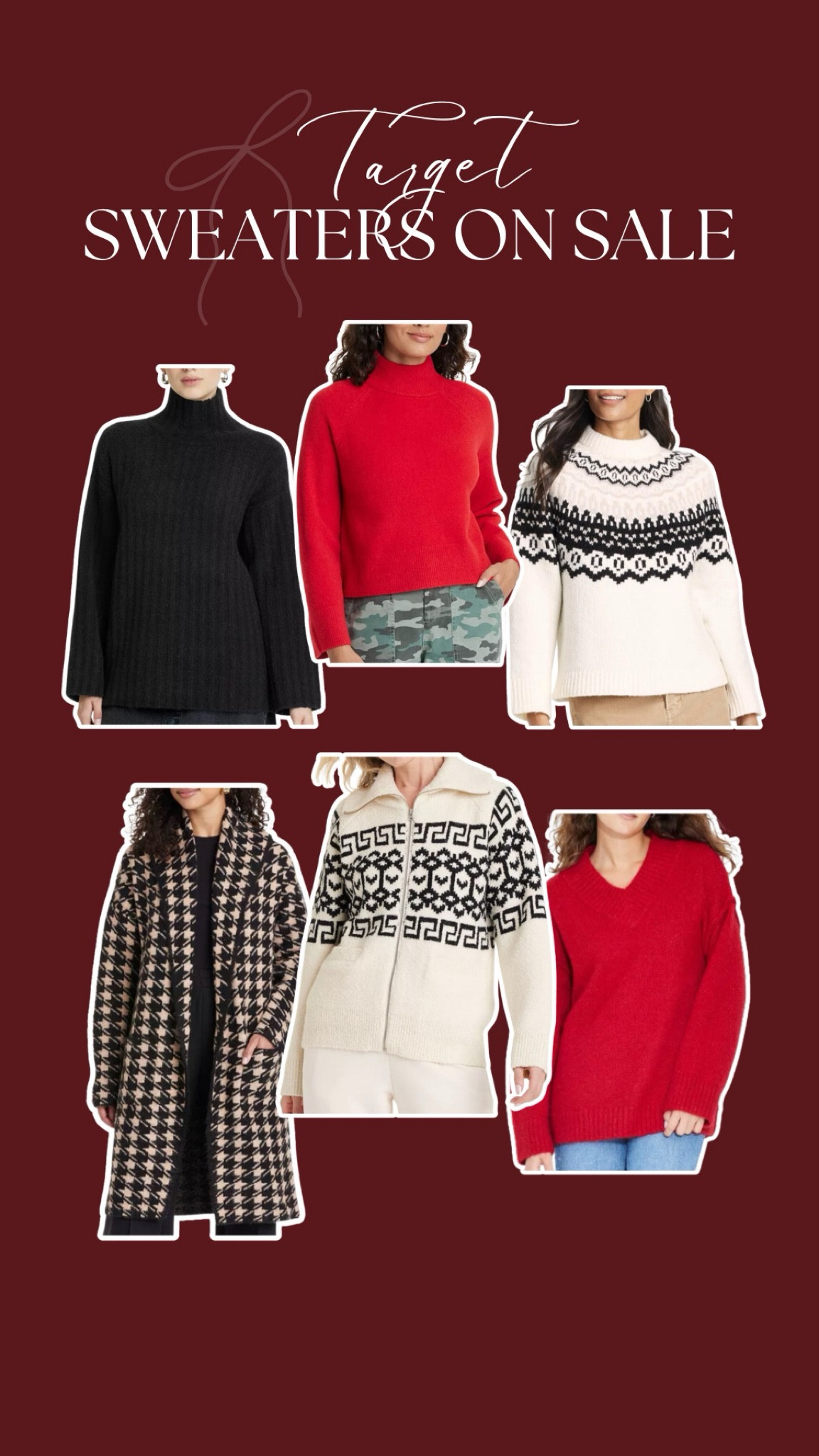 Target sweaters on sale! 40% off!

#LTKStyleTip #LTKSaleAlert #LTKCyberWeek