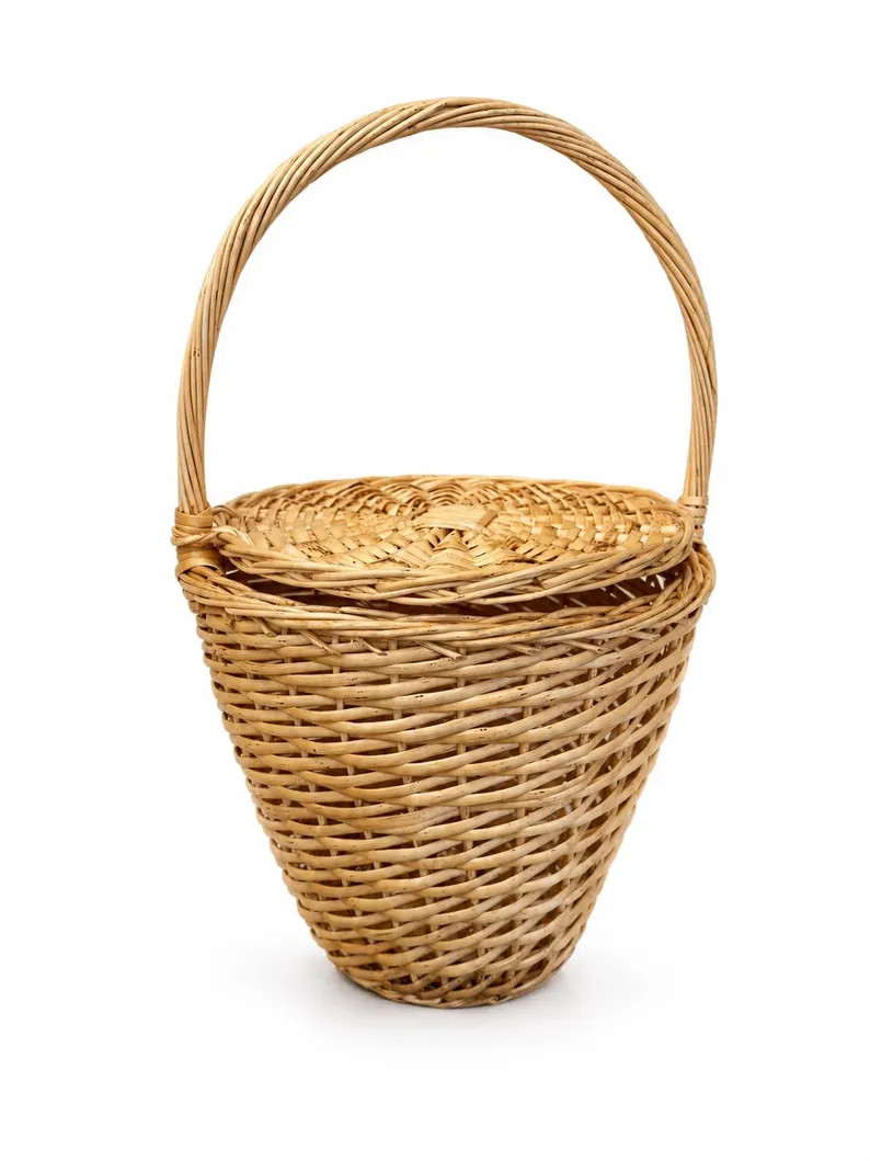 Jane Birkin Basket, basket with a lid, panier Jane Birkin, panier rond, Round Basket, Jane Birkin... | Etsy (Global)