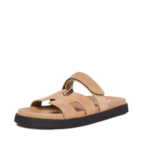 Steve Madden Women's Mayven Slide Sandal, Taupe Suede, 7 | Amazon (US)