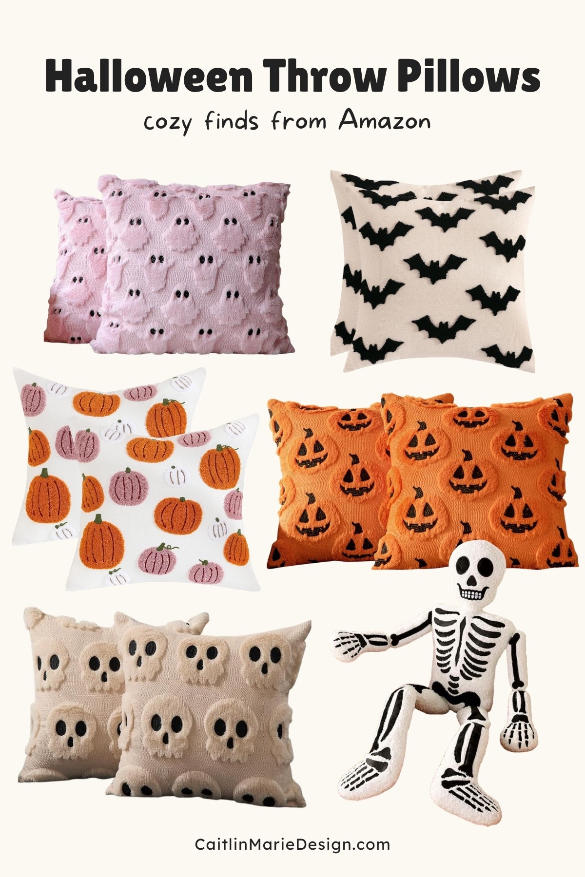 Cozy halloween throw pillows from Amazon 🎃 💀 🦇 👻 

#LTKSaleAlert #LTKHalloween #LTKHome