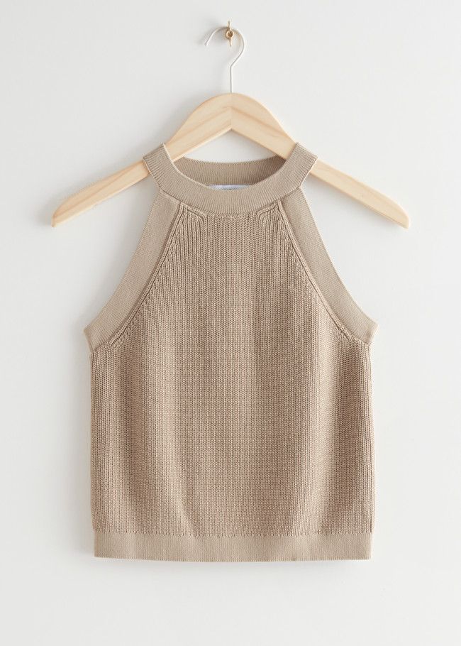 Fitted Halter Knit Top | & Other Stories (EU + UK)