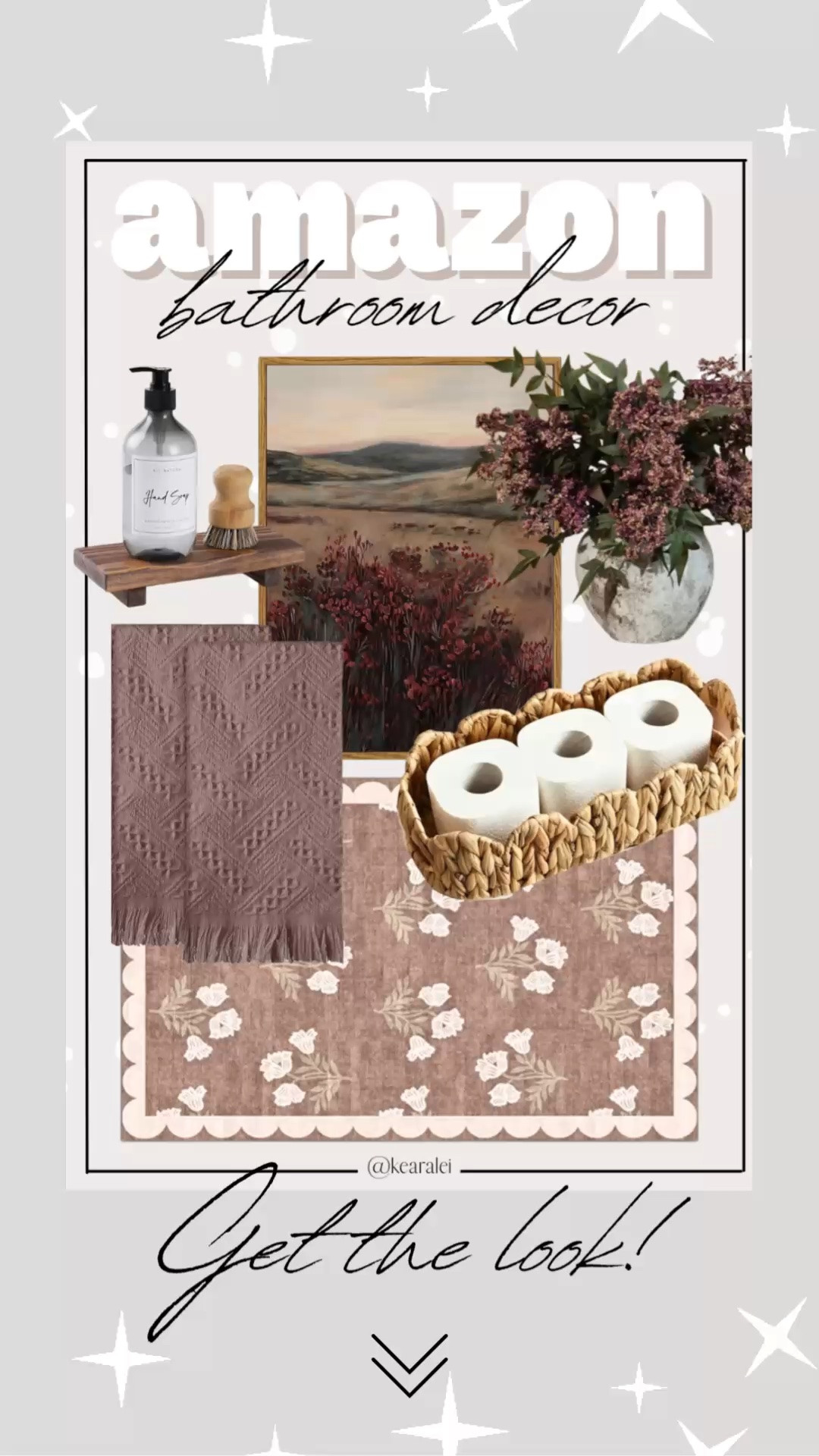 Amazon bathroom decor home finds refreshorganic modern cozy living brown floral scalloped rug brown textured hand towels scallop edge storage basket woven wicker rattan baskets toilet paper storage under sink organization cabinet storage organizer gold towel hooks burgundy maroon floral stems burgundy stems berry stems eucalyptus red leaves vintage landscape art prints rustic art terracotta ceramic vase antique soap dispenser wooden tray affordable || #Amazon #home #decor #fall #decorations #pillows #blankets #farmhouse #pumpkins
.
.
Candles, Earth Tones, Wraps, Puffer Jackets, welcome mat, Travel Luggage, wedding guest, Work blazers, Heels, cowboy boots, Concert Outfits, Teacher Outfits, Nursery Ideas, Bathroom Decor, Bedroom Furniture, Living Room Furniture, Work Wear, Business Casual, White Dresses, Cocktail Dresses, Maternity Dresses, Wedding Guest Dresses, Maternity, Wedding, Wall Art, Maxi Dresses, Sweaters, Fleece Pullovers, button-downs, Oversized Sweatshirts, Jeans, High Waisted Leggings, dress, amazon dress, joggers, home office, dining room, amazon home, Pantry Organizers, kitchen storage organizers, leather jacket, throw pillows, table decor, Fitness Wear, Activewear, Amazon Deals, shacket, nightstands, Plaid Shirt Jackets, Walmart Finds, curtains, slippers, coffee bar, lounge set, golden goose, playroom, Hospital bag, swimsuit, pantry organization, Accent chair, Farmhouse decor, sectional sofa, entryway table, console table, coffee table decor, laundry room, baby shower dress, shelf decor, Target style, Amazon finds, Home decor, Walmart, Kitchen decor, Master bedroom, Baby, Swimsuits, Coffee table, Dresses, Mom jeans, Bar stools, Desk, Mirror, swim, Patio Furniture

#LTKHome #LTKSeasonal #LTKSaleAlert