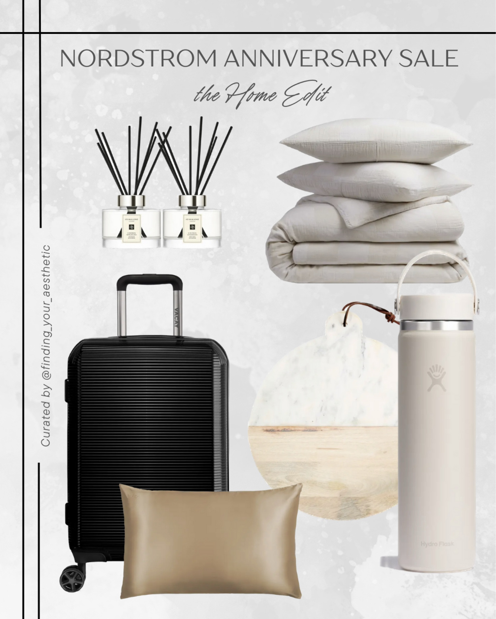 Nordstrom Anniversary home finds for bedroom, kitchen, and travel

Silk pillow case, hydroflask, insulated water bottle, hydroflask neutral, charcuterie board marble, round serving board, serving board marble, neutral bedding, bedding set, Jo Malone diffuser, home reed diffuser, carry on hard sided, spinner suitcase, carryon rolling suitcase

#LTKsalealert #LTKhome #LTKxNSale