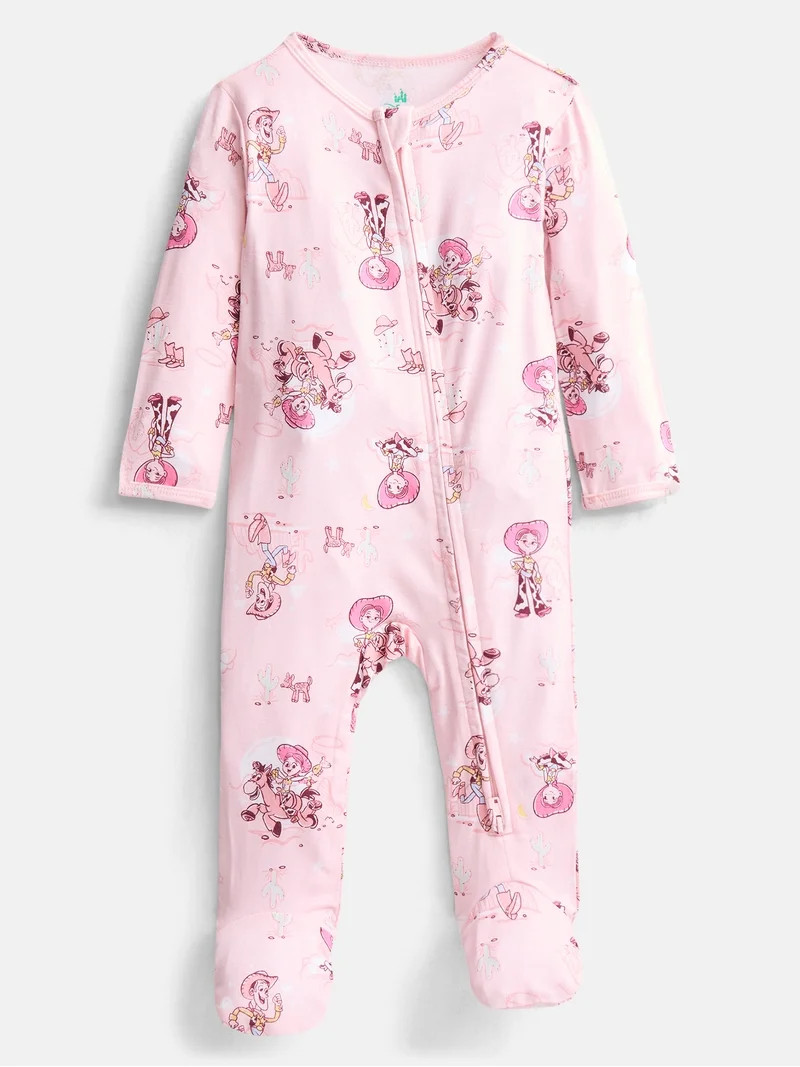 Disney Pixar Toy Story Baby Girls Sleep & Play Footed Pajamas, One Piece, Sizes NB-6/9M | Walmart (US)