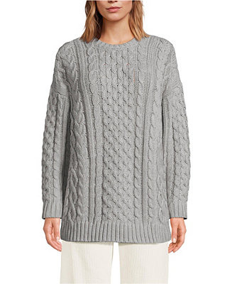 Women's Oversized Drifter Cable Tunic Sweater | Macy's