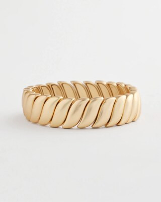 Women's Matte Twist Stretch Bracelet in Gold | Chico's | Chico's