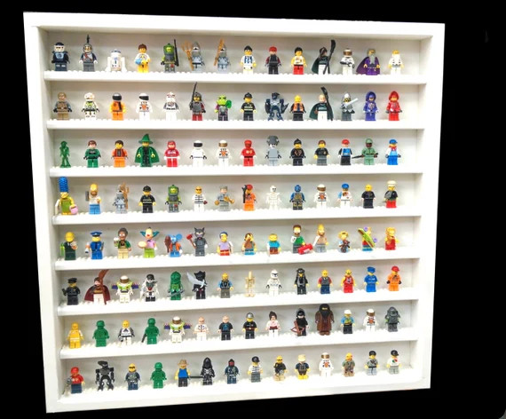 Handcrafted Hardwood Lego Display Case for Minifigures Minifigure Holds 130+ figures | Etsy (US)