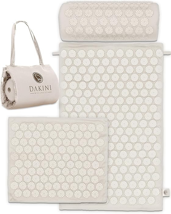Dakini Acupressure Mat and Pillow Set with Mini Pad - Acupuncture Mat Full Body Pain Relief | Amazon (US)