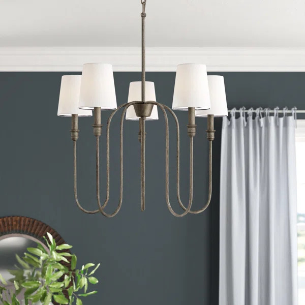 Collette 5 - Light Shaded Classic / Traditional Chandelier | Wayfair North America