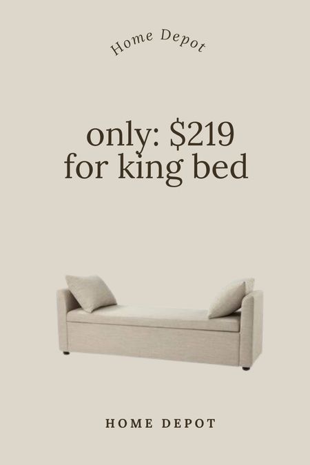 Such a great deal on this end of bed bench I love it because you can store pillows or blankets. It would also work for a queen or king size bed. It’s 59 inches long, storage bench, bedroom, bench, end of bed from Home Depot.

#LTKSaleAlert #LTKHome #LTKStyleTip