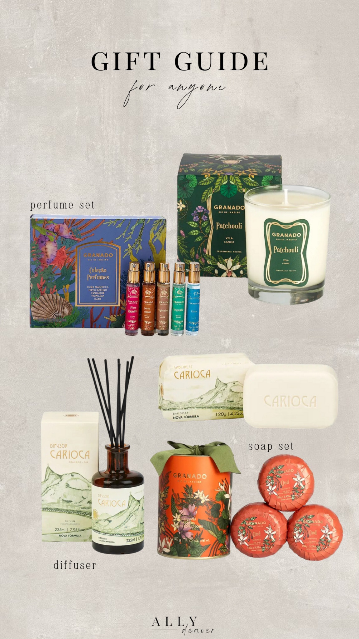 Gift guide for anyone featuring Granado Brazil! So many great options for that one person on your list who you still need to shop for! 🤎🎄 #ad #granadobrazil 

#LTKHoliday #LTKSeasonal #LTKGiftGuide