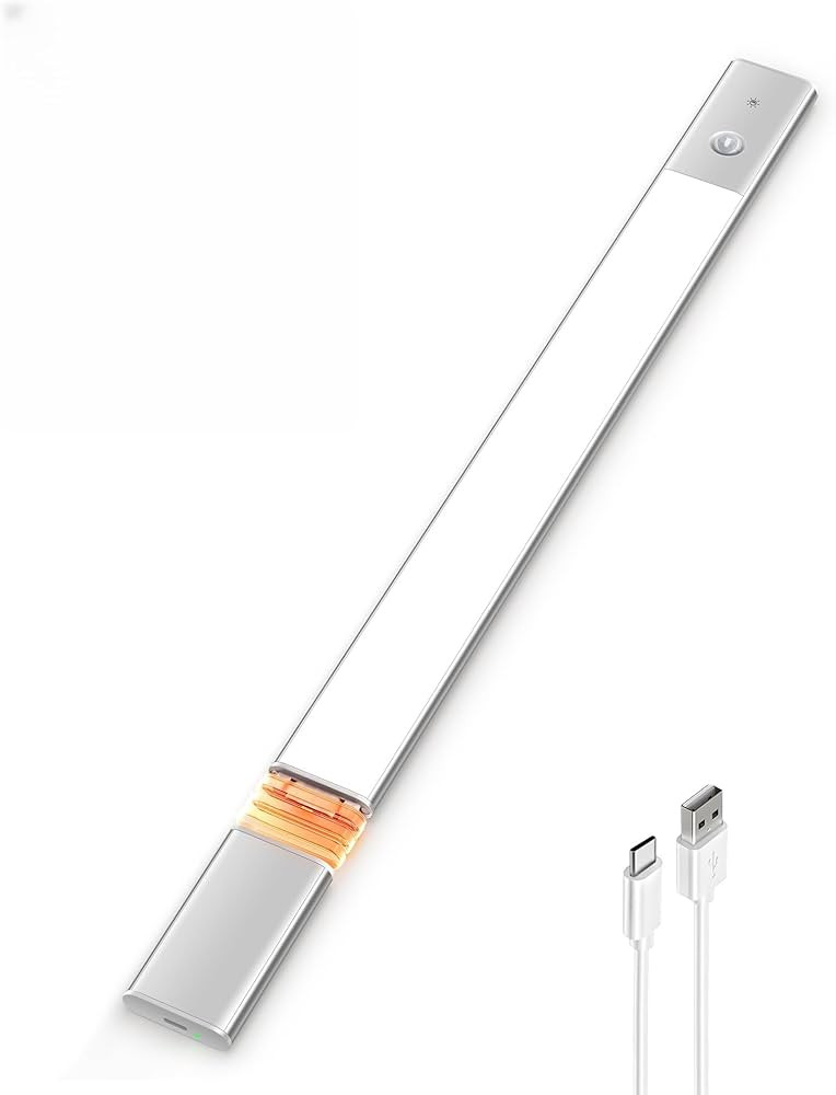 EZVALO Under Cabinet Lighting, 2200mAh Rechargeable Battery, 76 LEDs Dimmable Closet Lights, 3 Co... | Amazon (US)