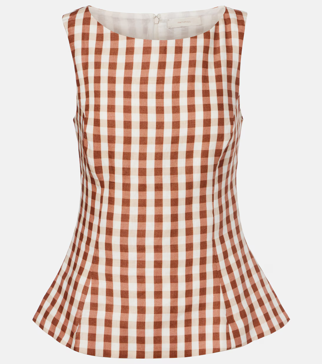Ana gingham linen top | Mytheresa (US/CA)