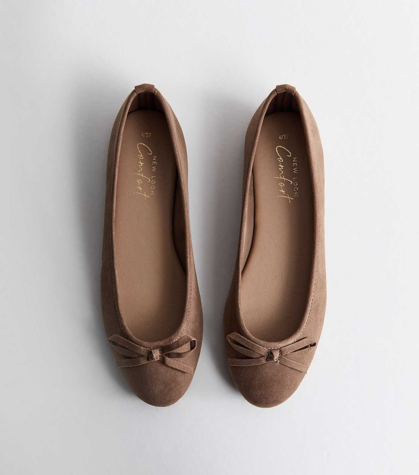 Light Brown Faux Suede Ballet Pumps | New Look | New Look (UK)