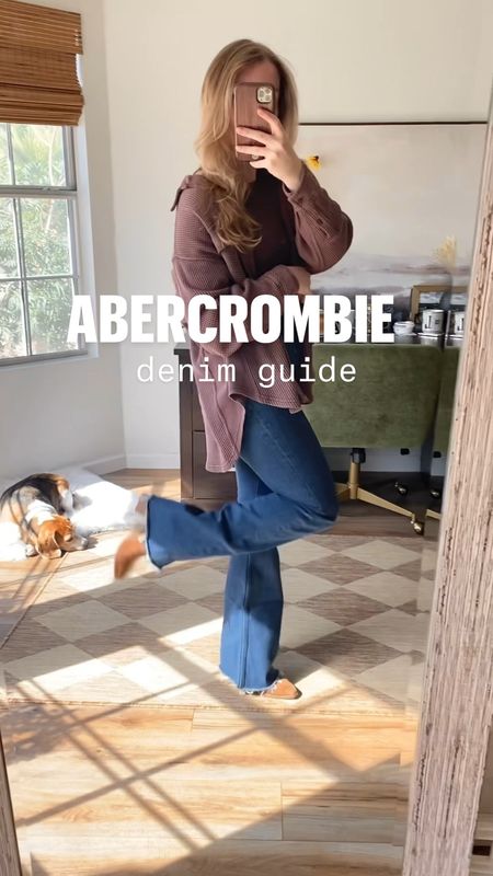 Abercrombie jeans. Abercrombie denim event. 

Wearing a 26 short in all, but the flares. I wear a 26 reg in flares, so I can wear them with boots. I’m 5’3 usually a size 2. 

Unexpected favs: the loose jean! They are so flattering. 

In depth blog post on my blog: Guitarandlace.com ♥️

#LTKsalealert #LTKSeasonal #LTKBacktoSchool