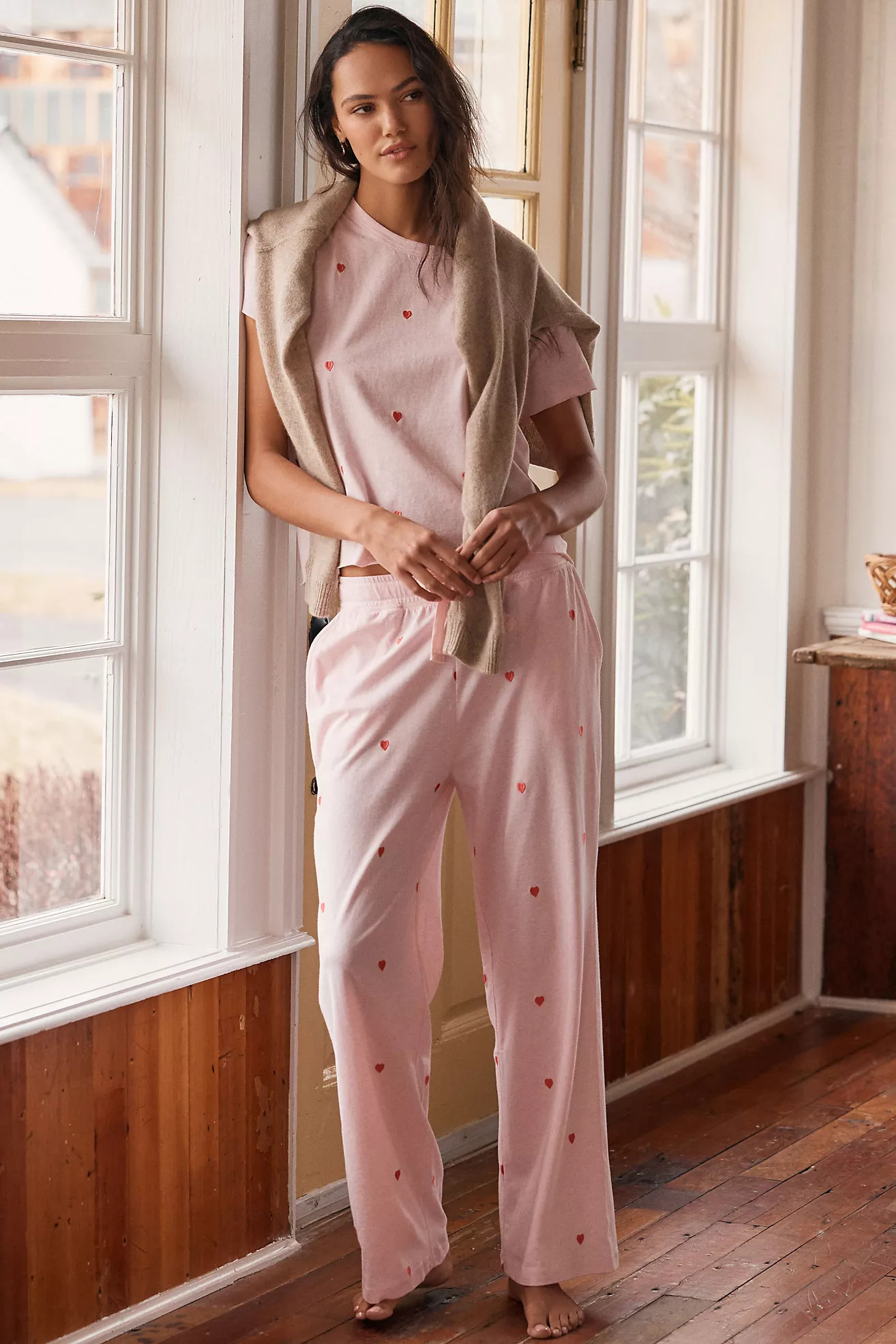Papinelle Jada Hearts Pajama Set | Anthropologie (US)