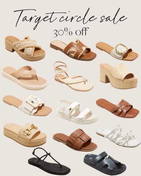 Target circle Sale 🙌🏻🙌🏻

Target, sandals, spring sandals, neutral, sandals, slides, woven sandals 

#LTKshoecrush #LTKstyletip #LTKsalealert
