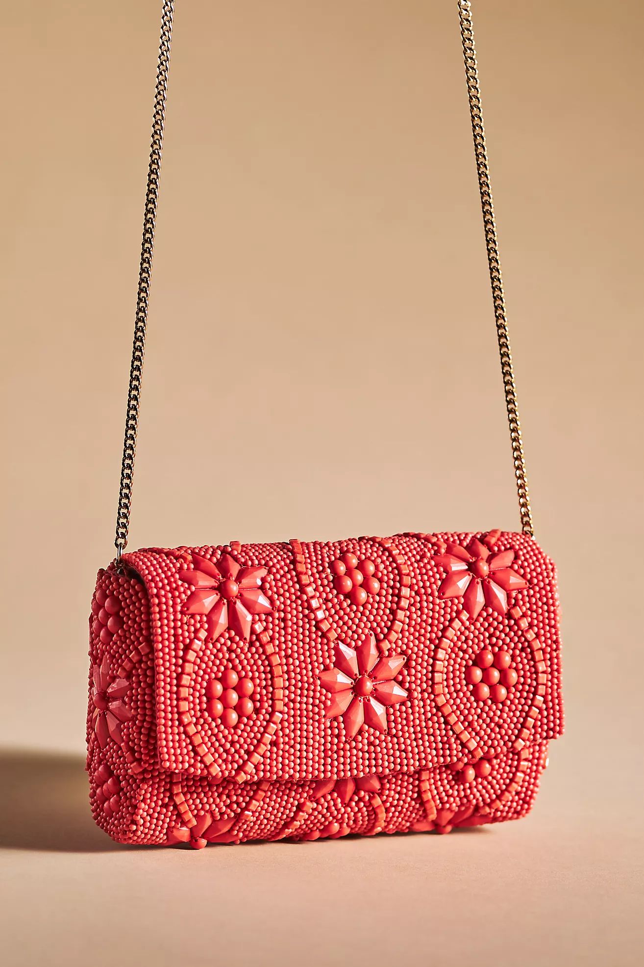 Beaded Floral Clutch | Anthropologie (US)