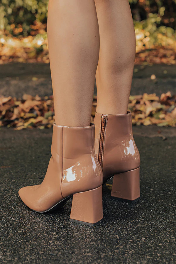 The Rowe Patent Bootie | Impressions Online Boutique