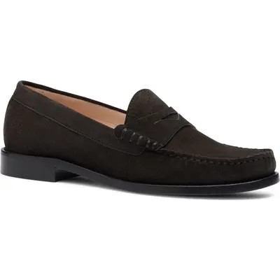 Stuart Weitzman Lottie Loafer in Dark Brown at Nordstrom, Size 6 | Nordstrom