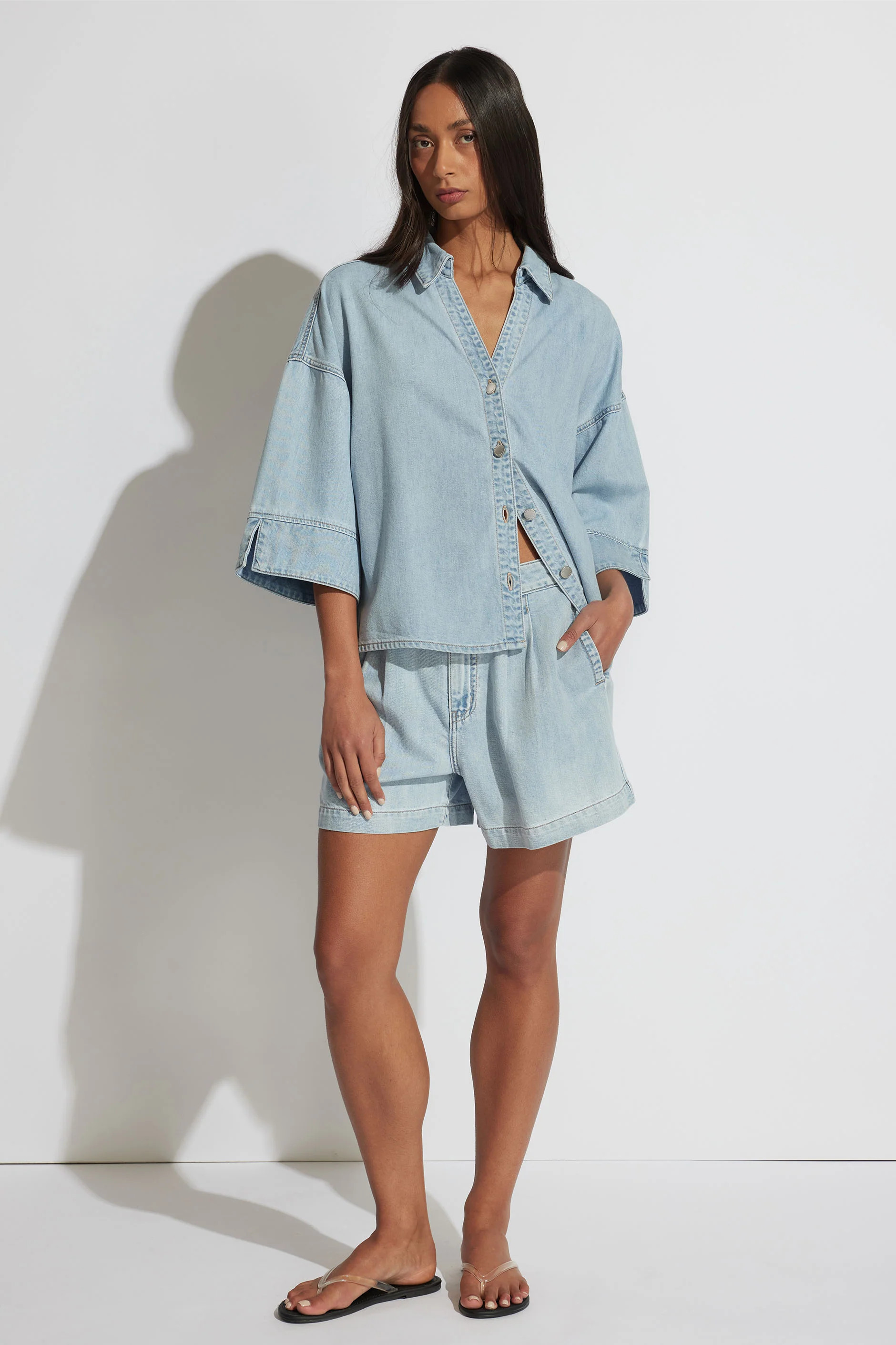 Ruby Denim Short - Hour Blue | DECJUBA