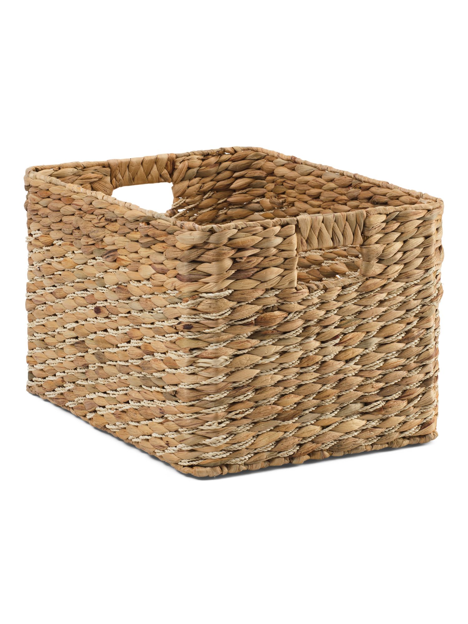 16in Medium Rectangular Palm Leaf Storage Basket | TJ Maxx