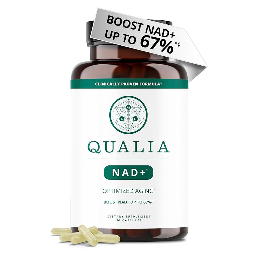 Qualia NAD Supplement — Clinically Proven to Boost NAD+ up to 67%. Optimized Aging, Energy, Foc... | Amazon (US)