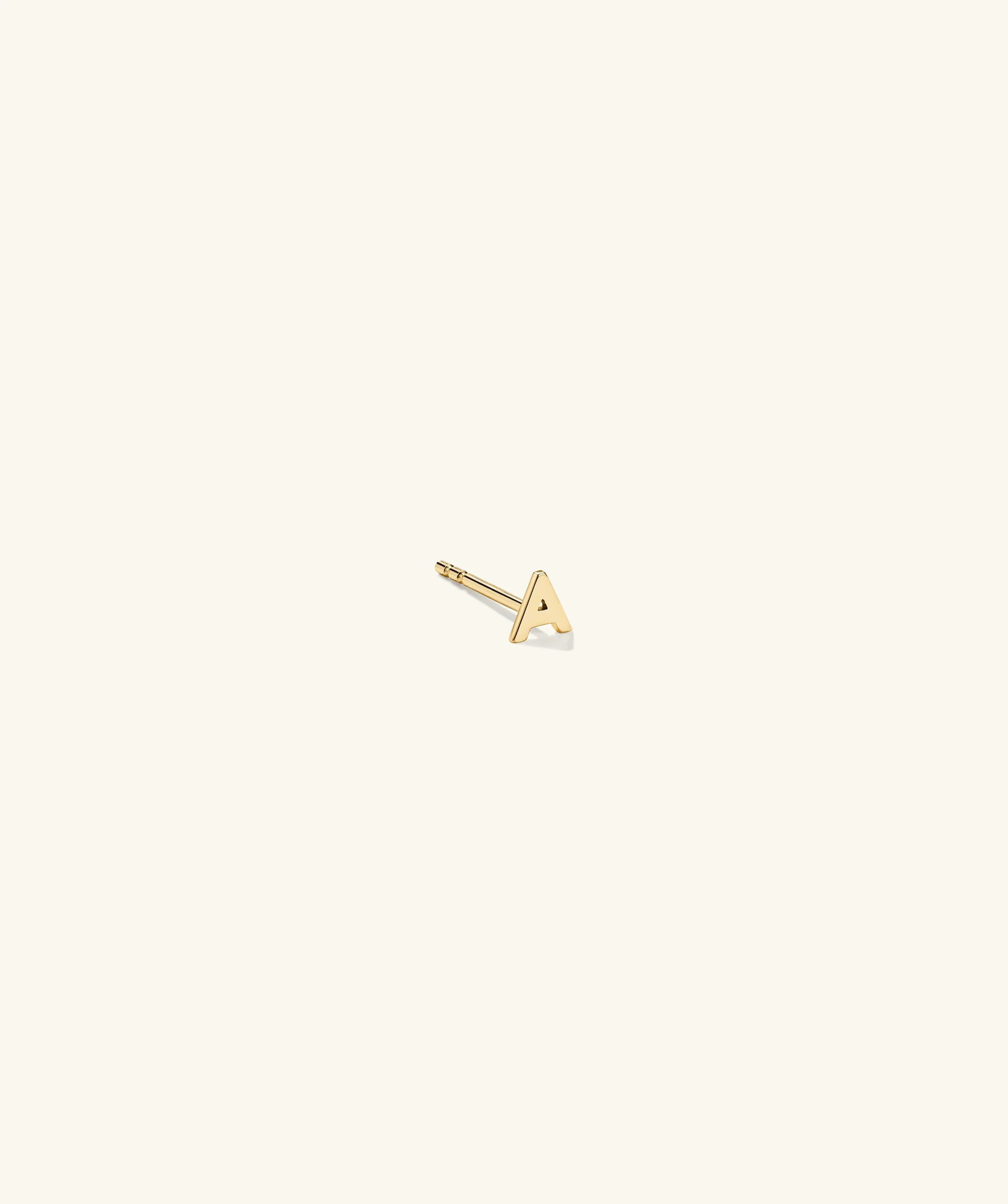 Letter Stud | Mejuri Fine Crew