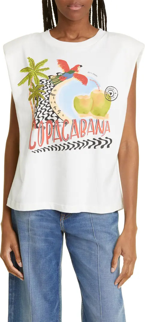 Copacabana Organic Cotton Graphic Muscle T-Shirt | Nordstrom
