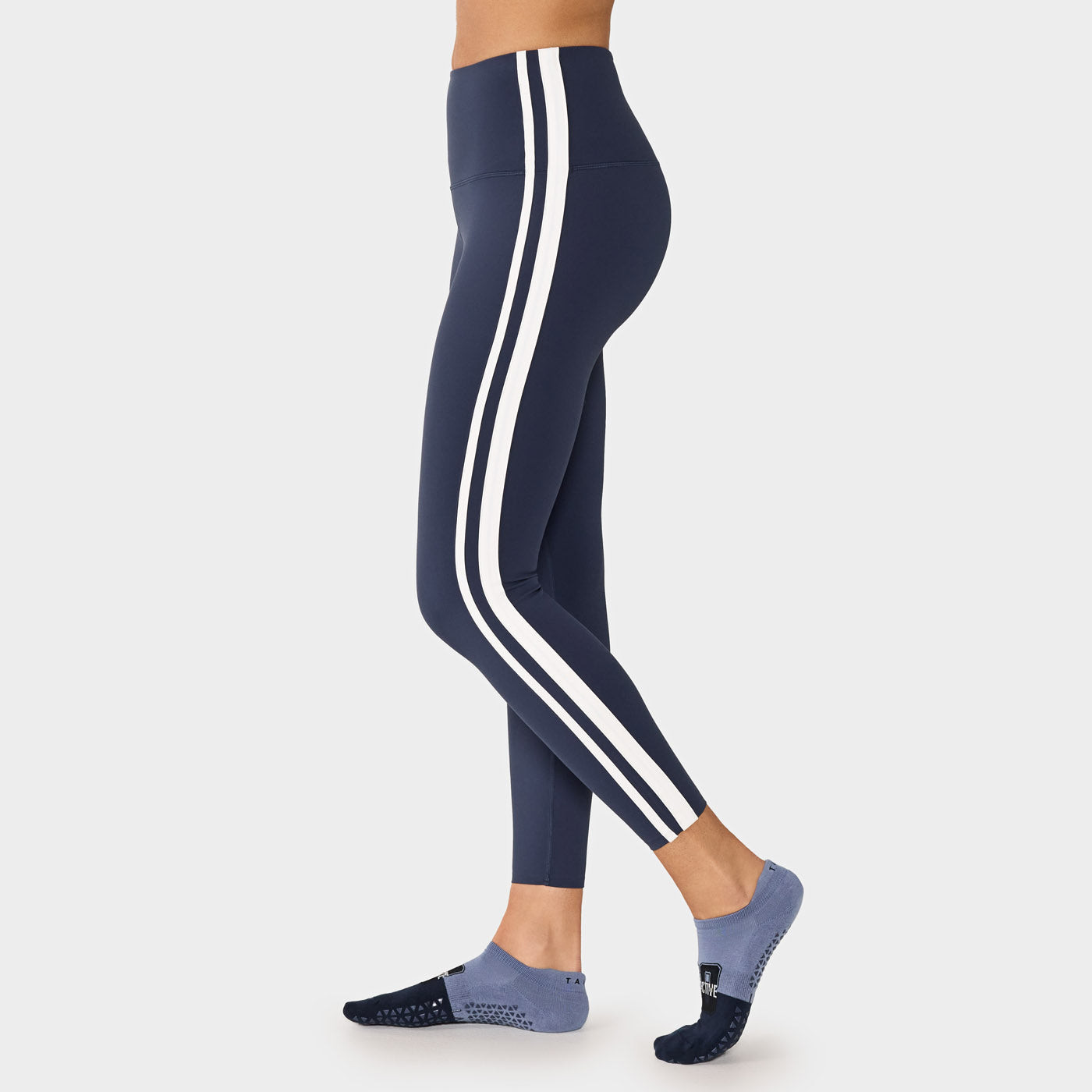 TaviSculpt® High Waisted 7/8 Stripe Leggings | Tavi